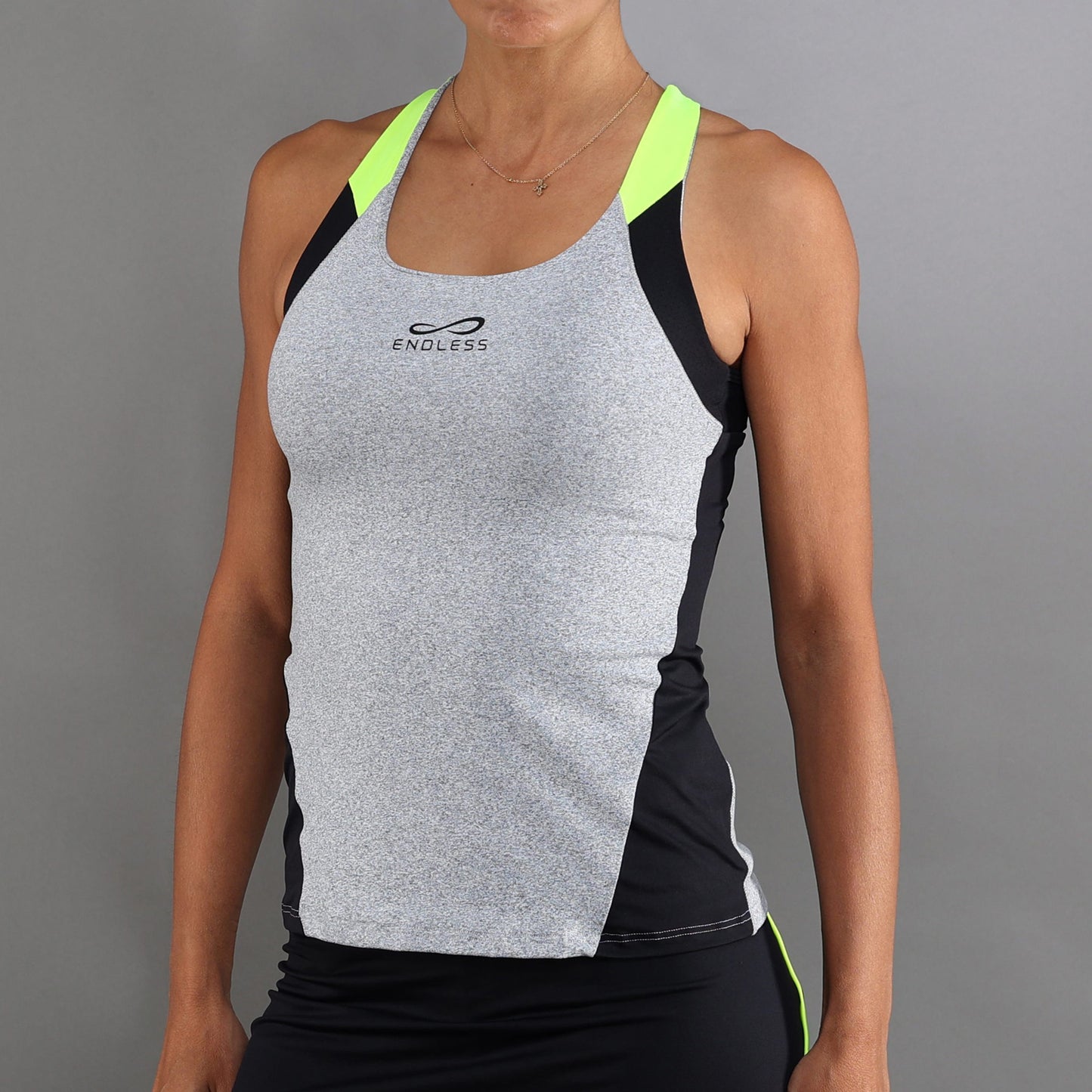 Endless Grace Débardeur Tank Top Femmes-Gris,Noir