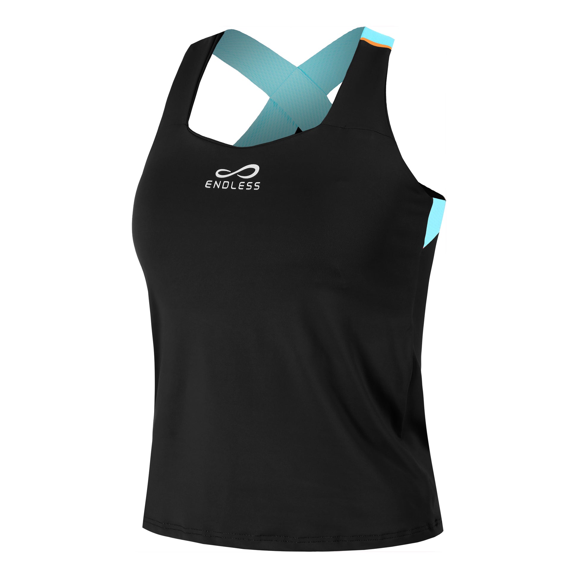 Endless Cross Débardeur Tank Top Femmes-Noir,Bleu