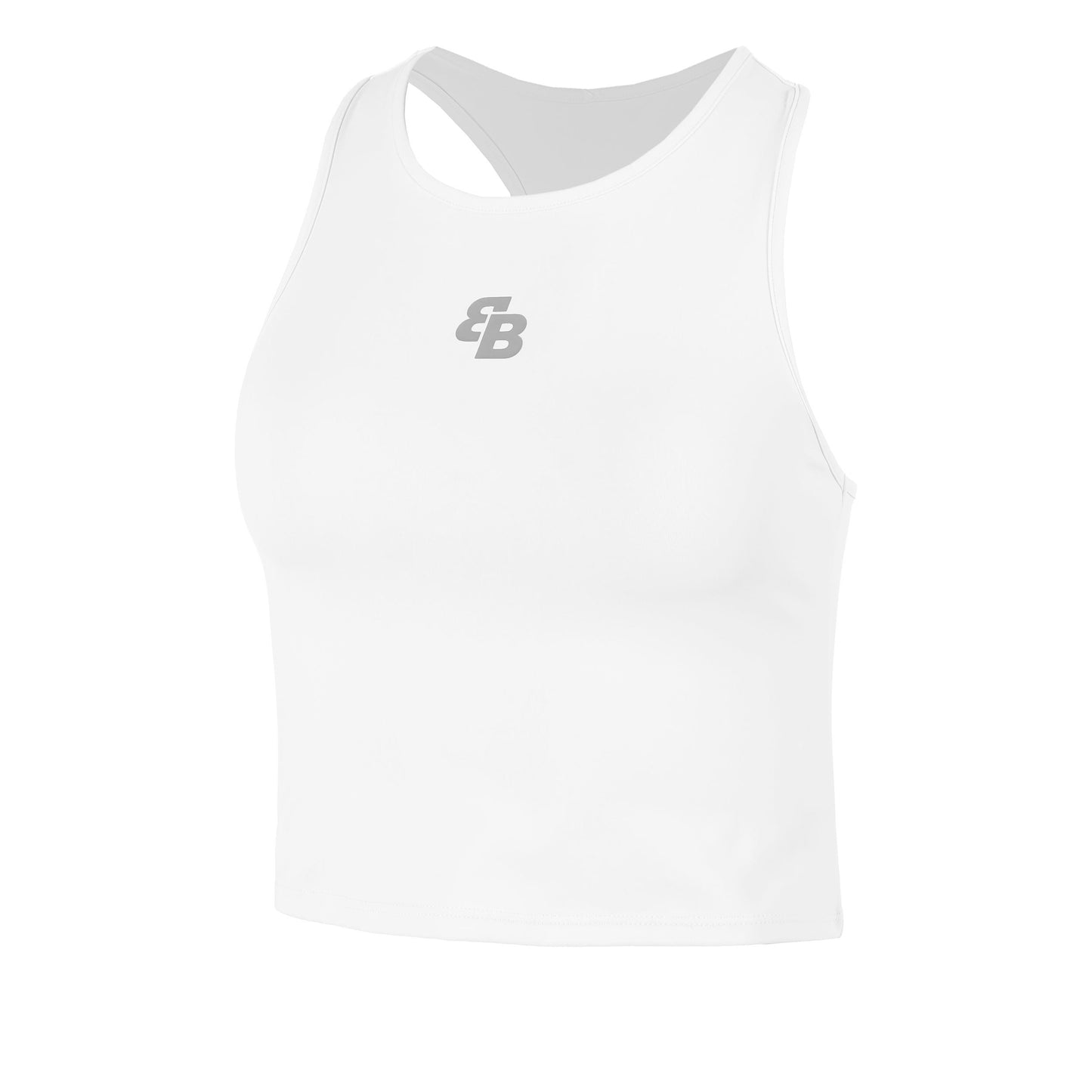 BB by Belen Berbel Basica Corta Débardeur Tank Top Femmes-Blanc