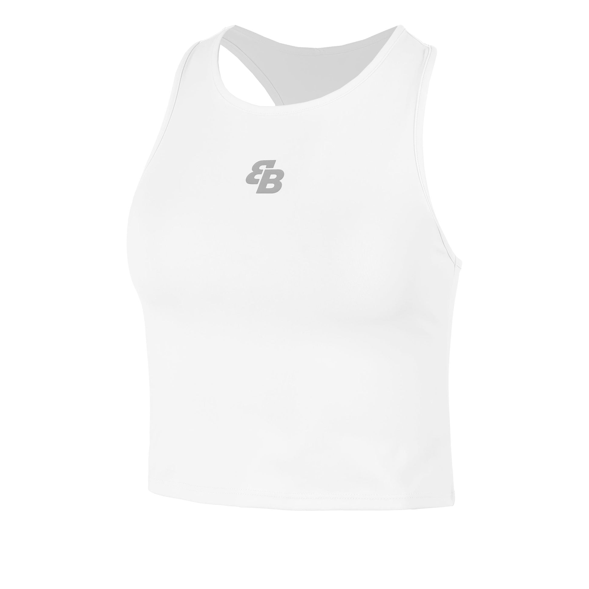 BB by Belen Berbel Basica Corta Débardeur Tank Top Femmes-Blanc