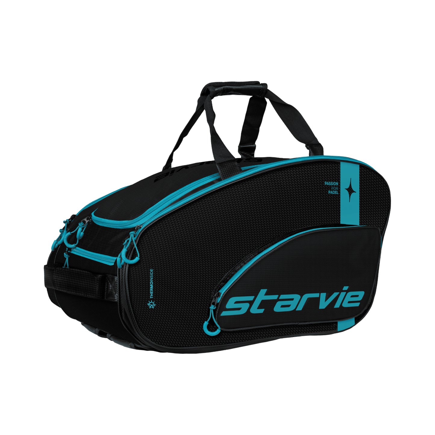 Starvie Premium Racing Drax Sac De Padel-Noir,Turquoise