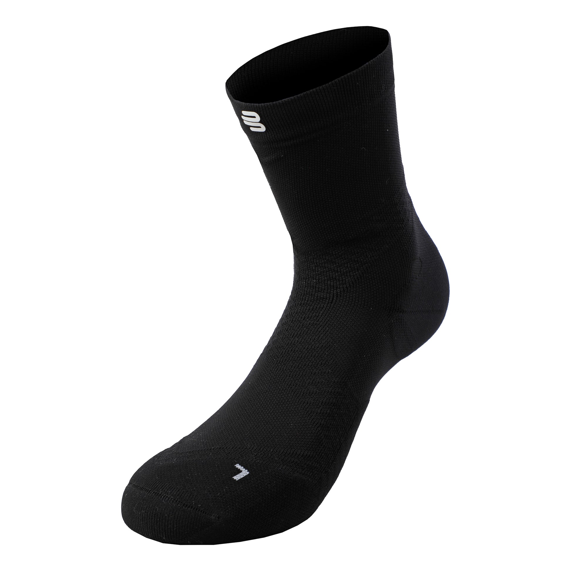 Bauerfeind Ultralight Mid Cut Chaussettes De Running Femmes-Noir