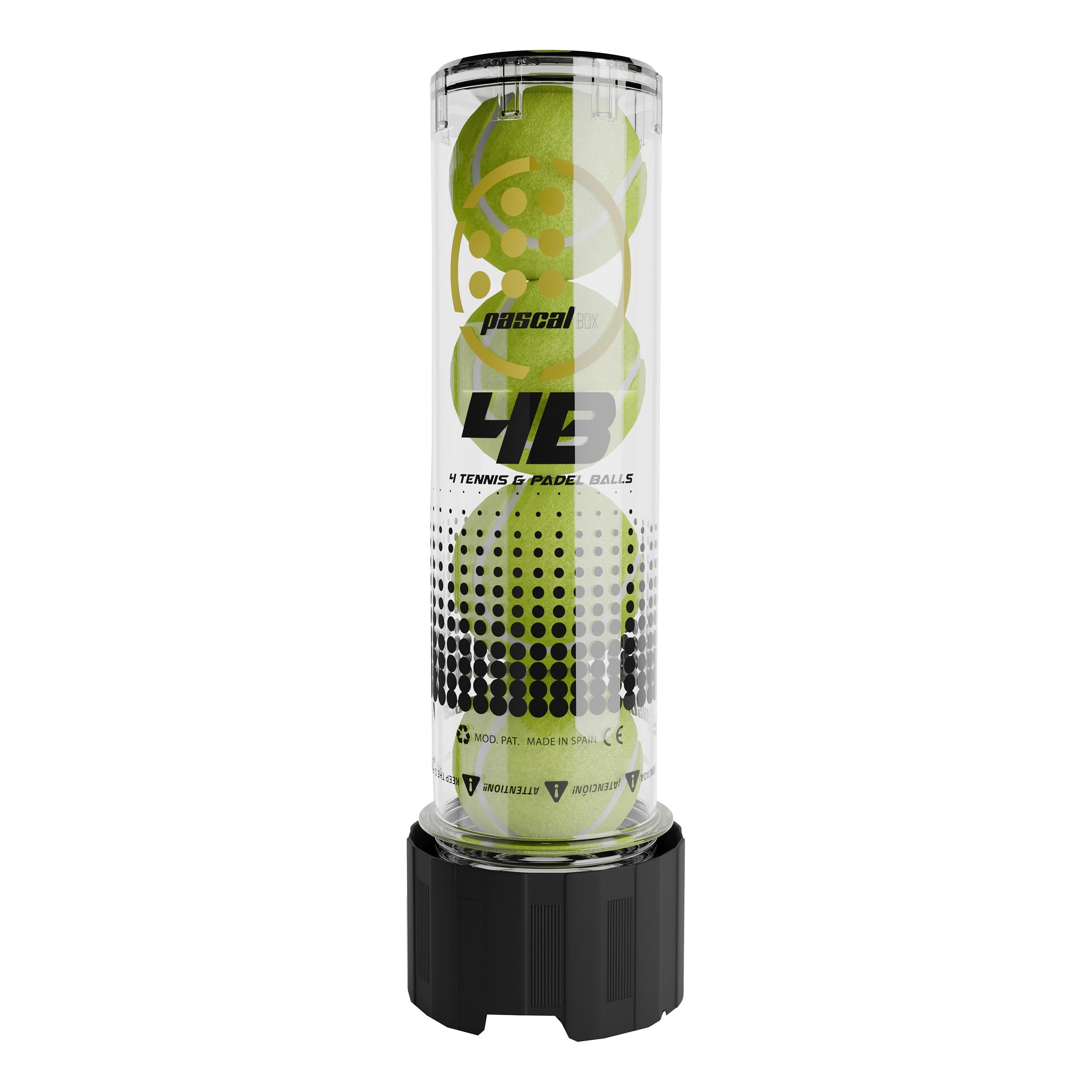Bullpadel 4B Générateur D'air Comprimé-Noir,Transparent