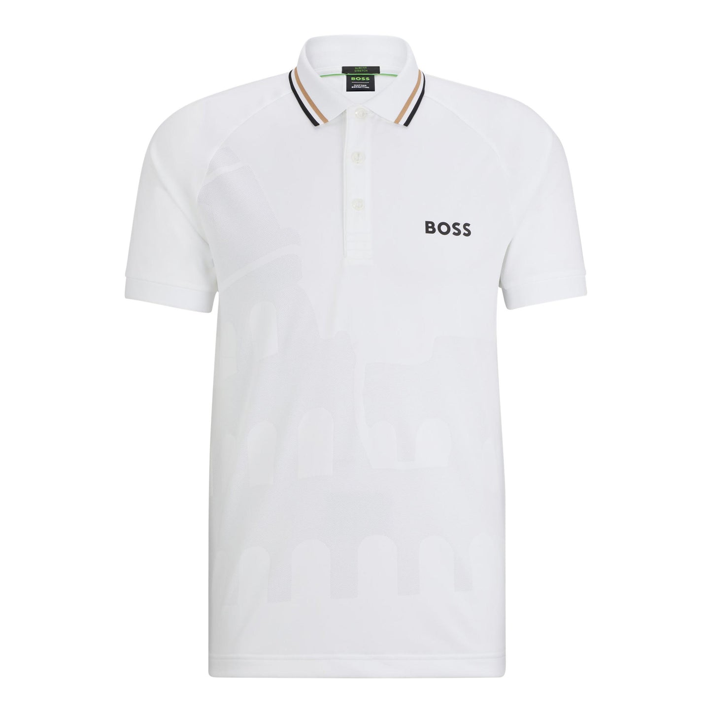 BOSS Patteo MB 14 Polo Hommes-Blanc