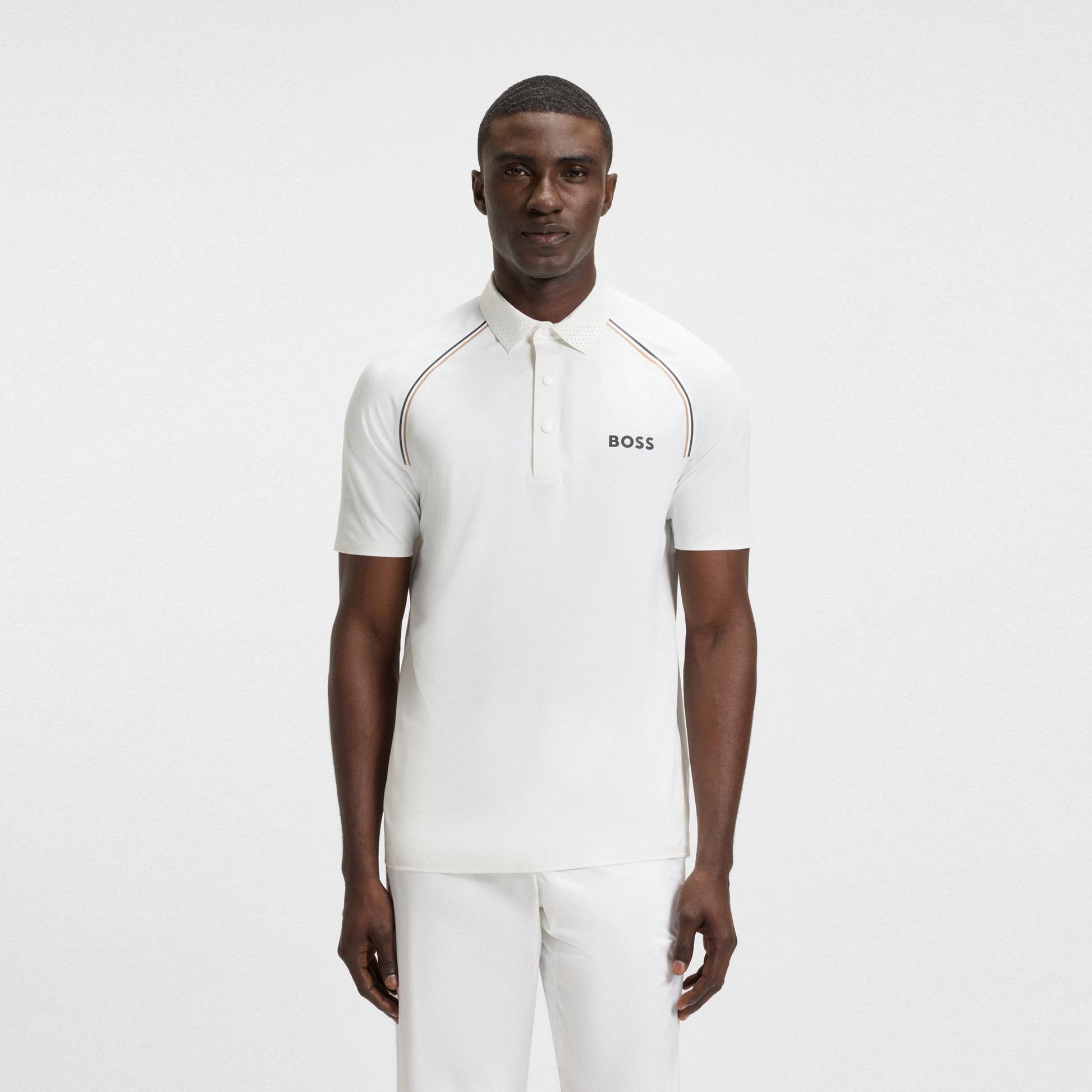 BOSS Patteo TOC Polo Hommes-Blanc