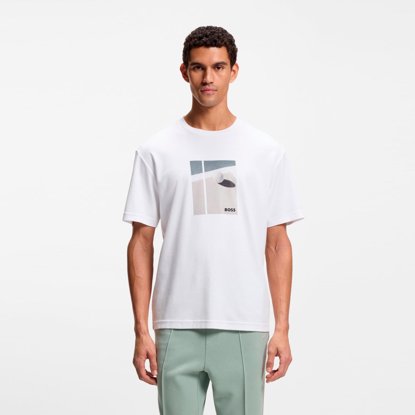 BOSS Join Relaxed T-shirt Hommes-blanc