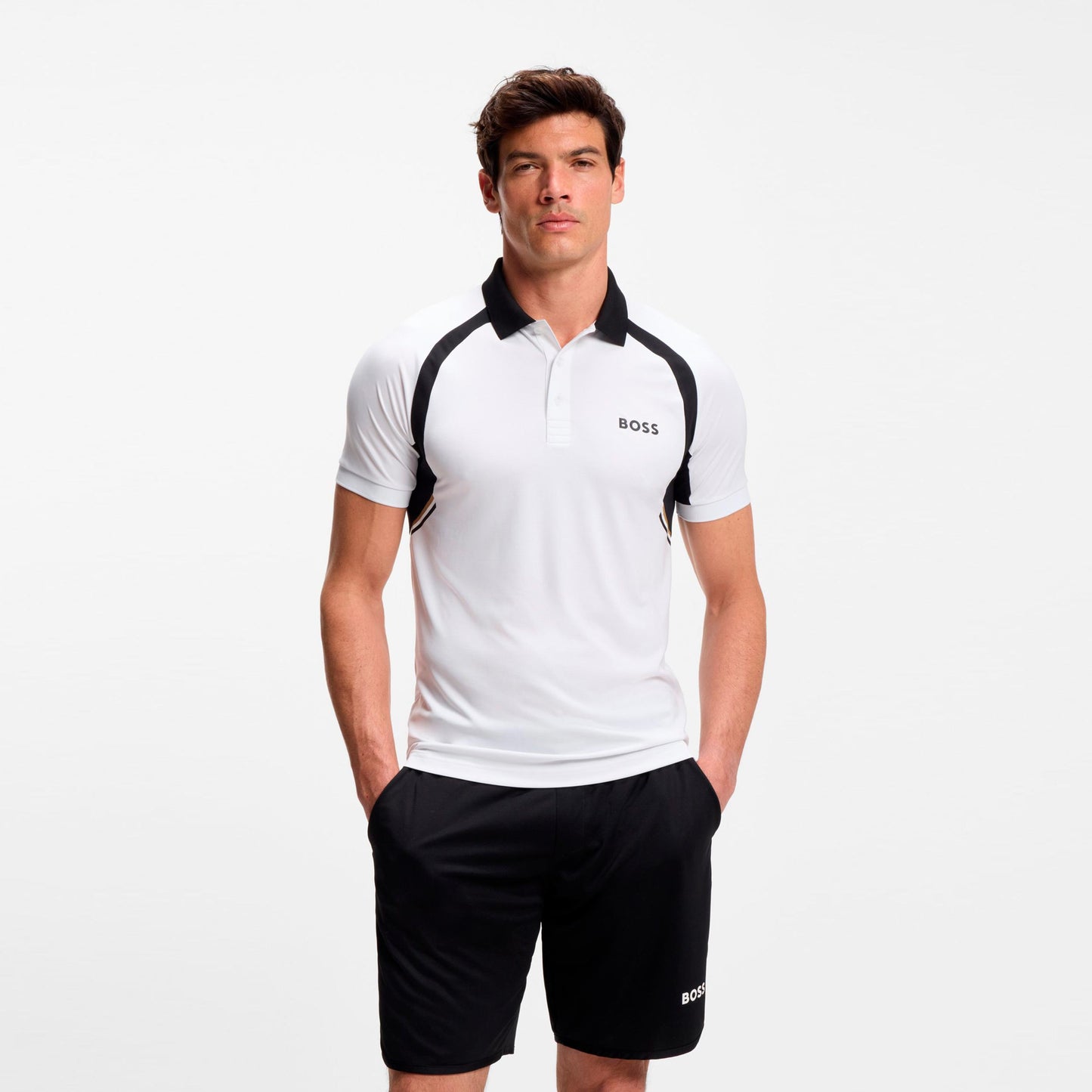 BOSS Spin Polo Hommes-blanc