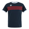 Kadiri Striped T-shirt Hommes - bleu foncé, rouge