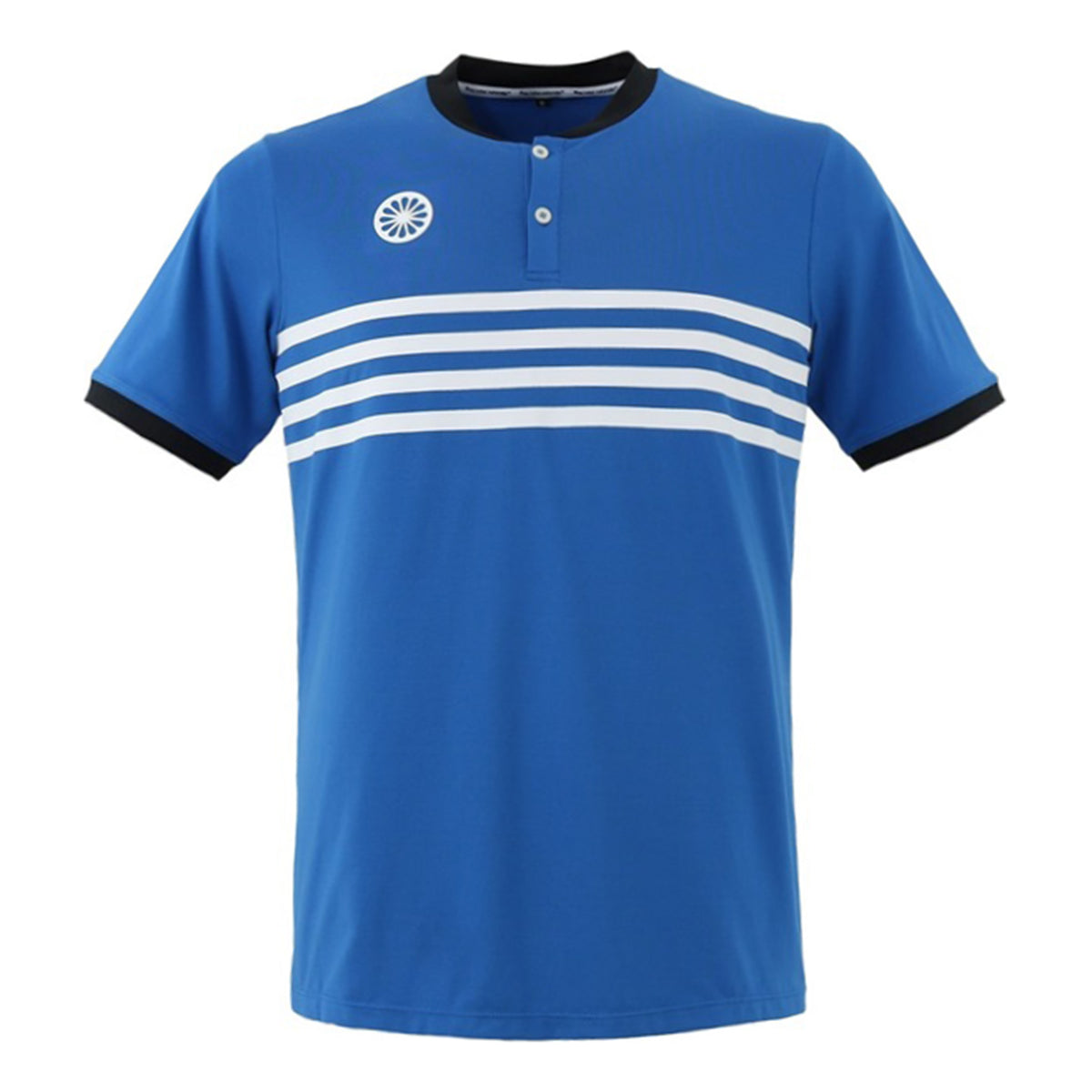 The Indian Maharadja Kadiri Men Striped Button T-shirt Hommes - bleu,