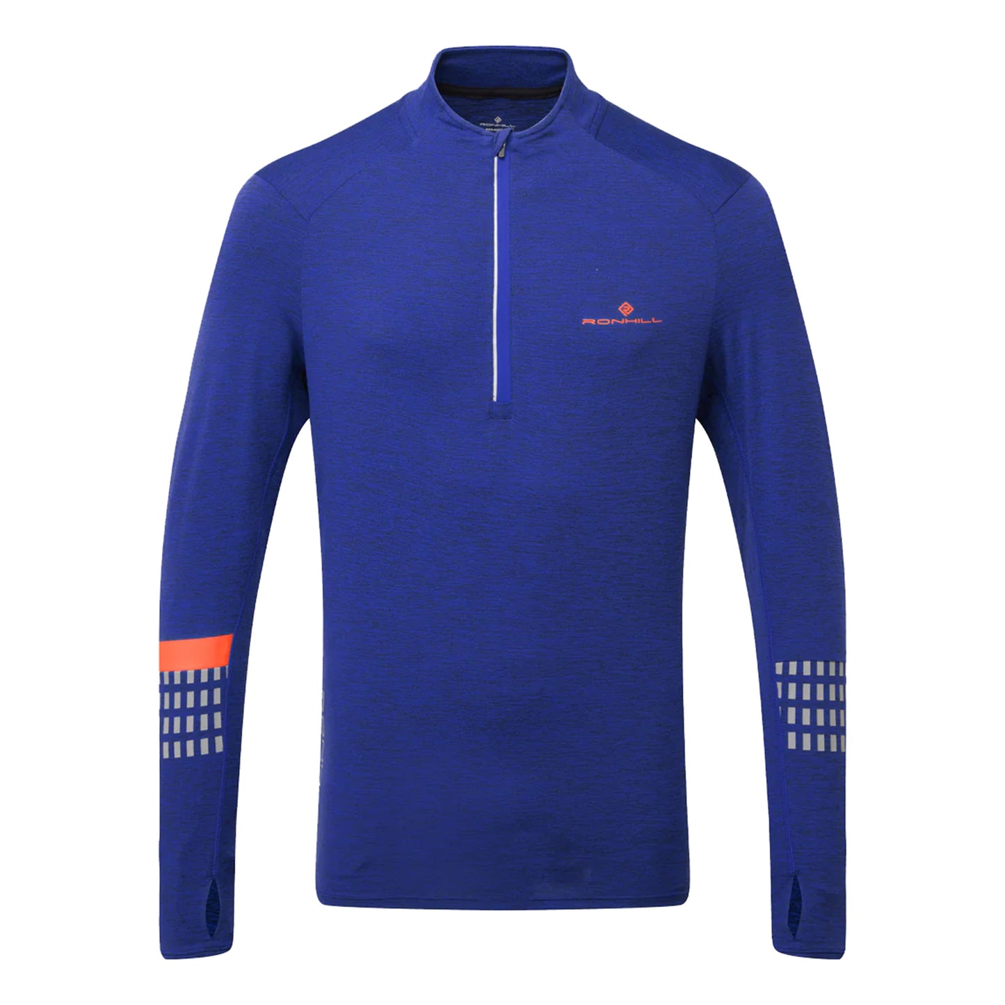 Ronhill Tech Afterhours 1/2 Zip Maillot de course Hommes - bleu,