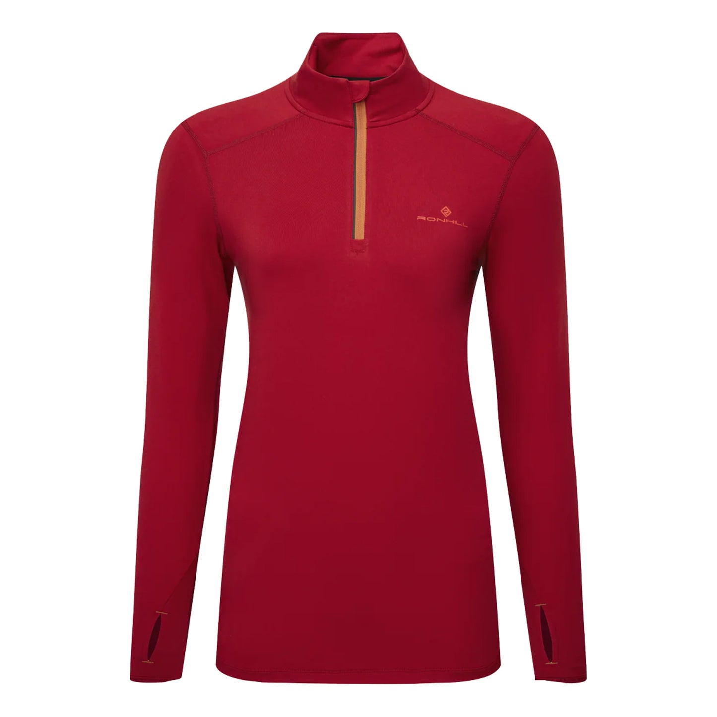 Ronhill Core Thermal 1/2 Zip Maillot De Course Femmes-Rouge