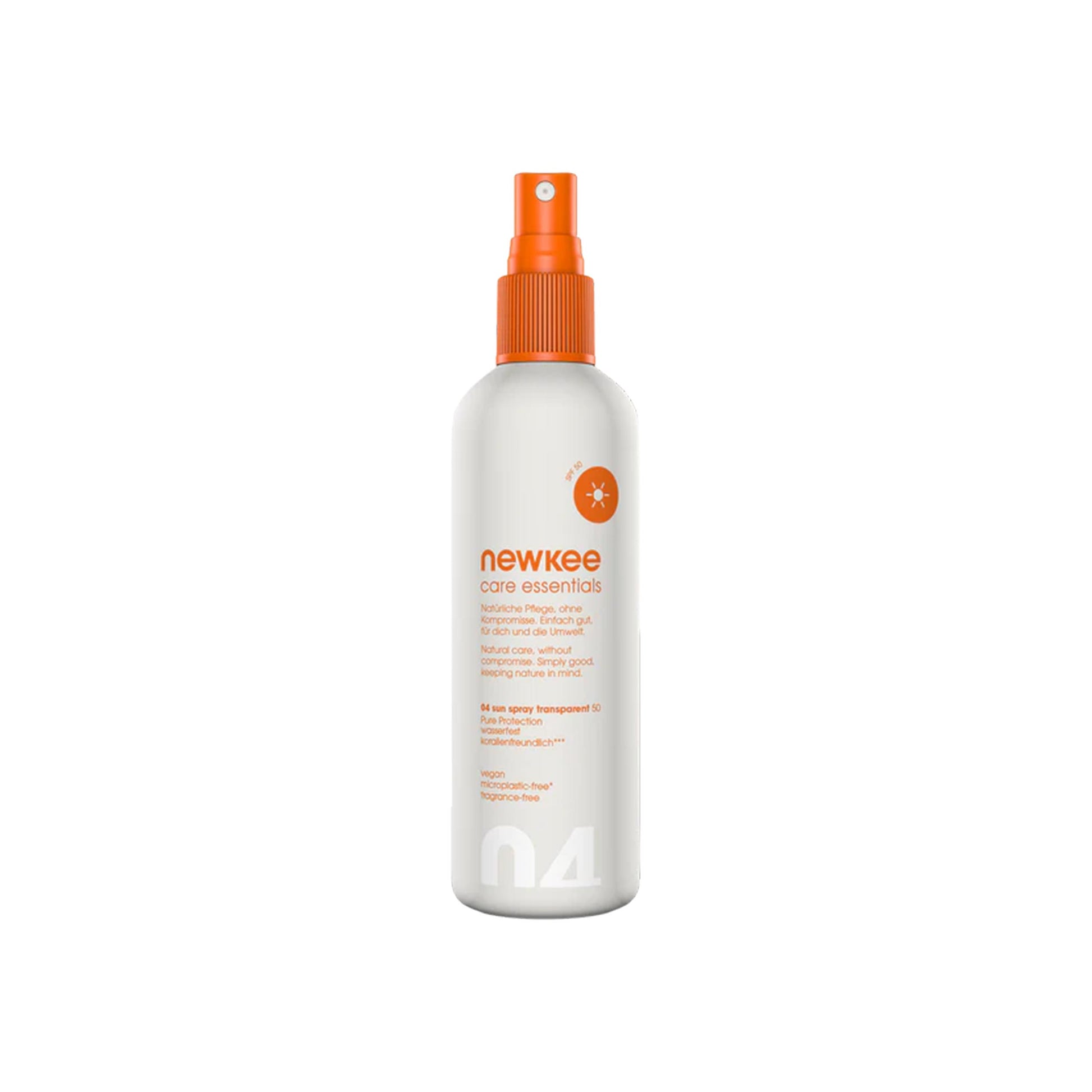 Newkee Sun Spray transparent 50 Cosmétiques - blanc, orange