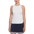 Rib Débardeur Tank Top Femmes-Blanc