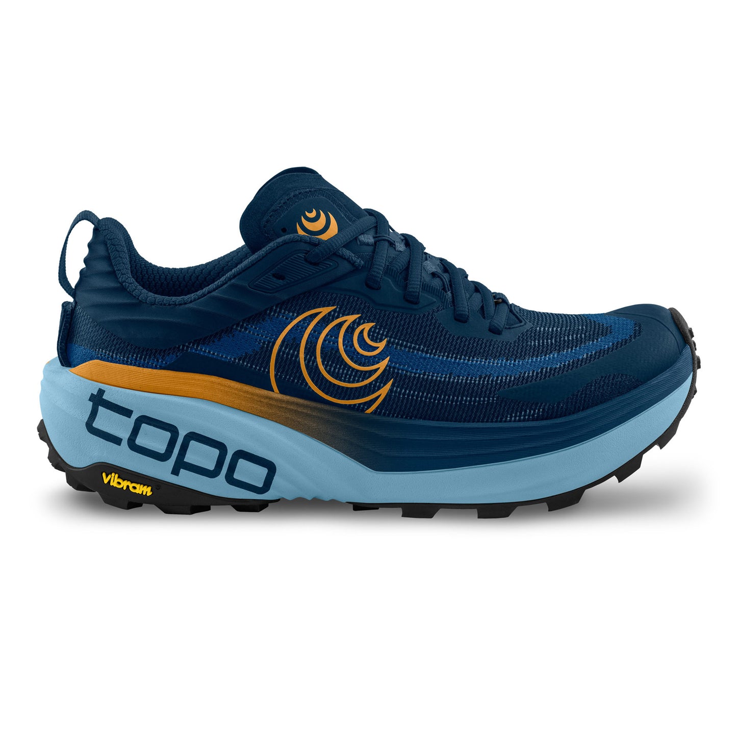 TOPO ATHLETIC Vista Chaussure trail Hommes - bleu foncé, orange
