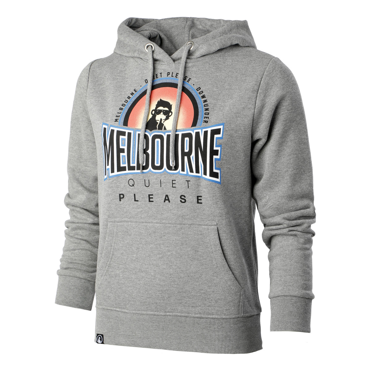 Quiet Please Melbourne Sunrise Sweat à capuche Femmes - gris, multicouleur