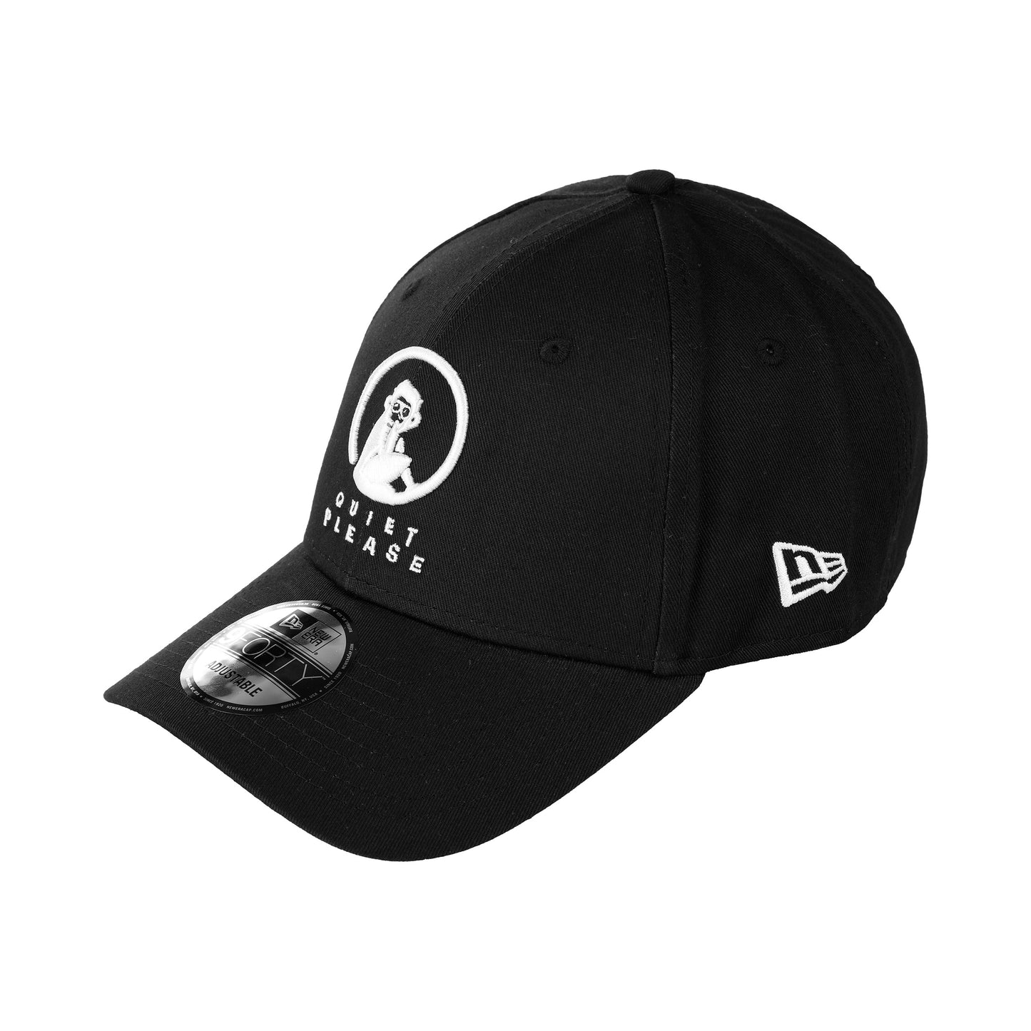 Quiet Please New Era 9FORTY Casquette-Noir,Blanc