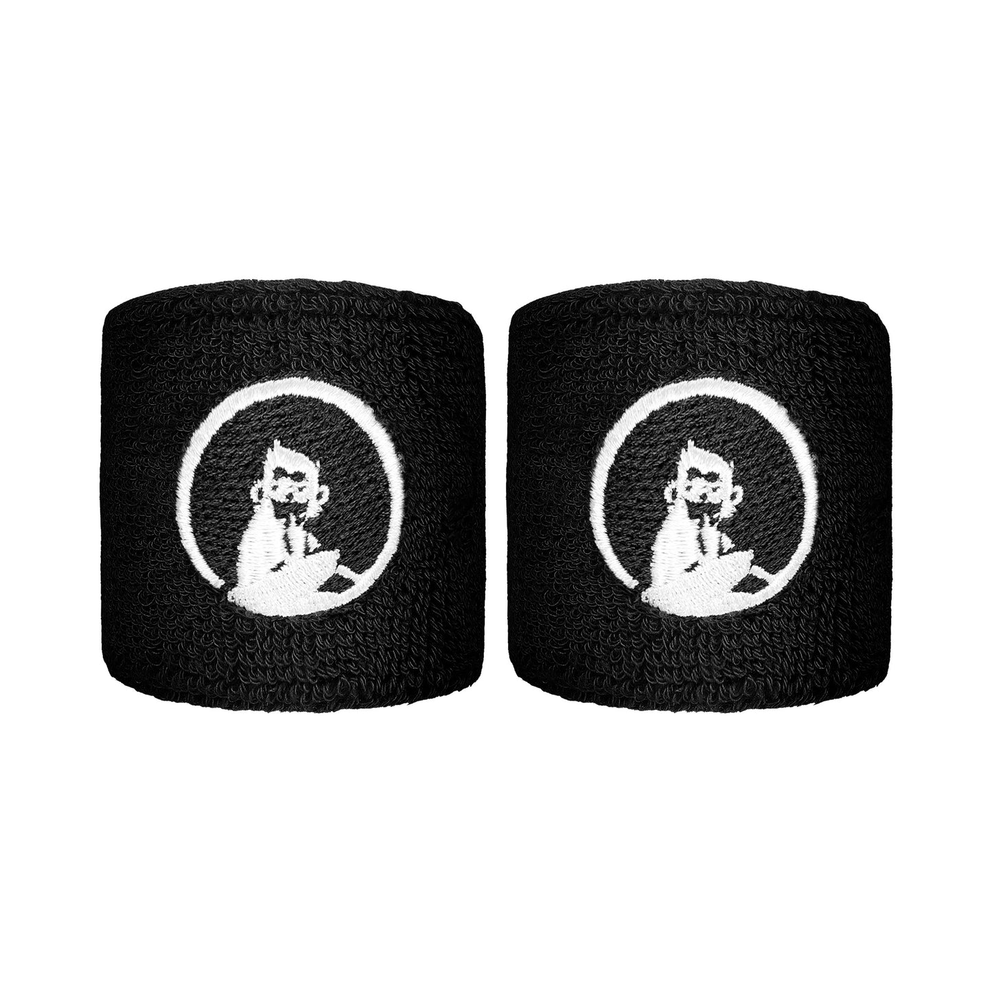 Quiet Please Poignet Pack de 2 unités court - noir