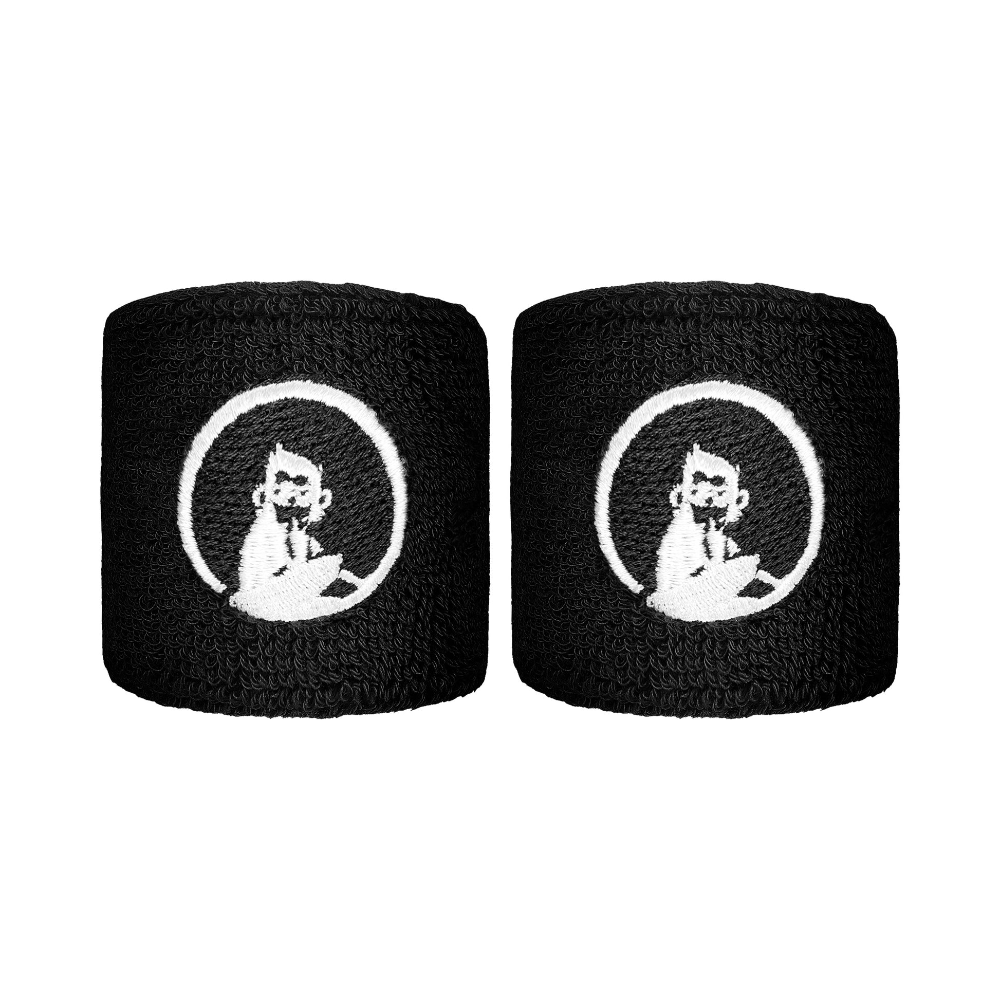 Quiet Please Poignet Pack de 2 unités court - noir