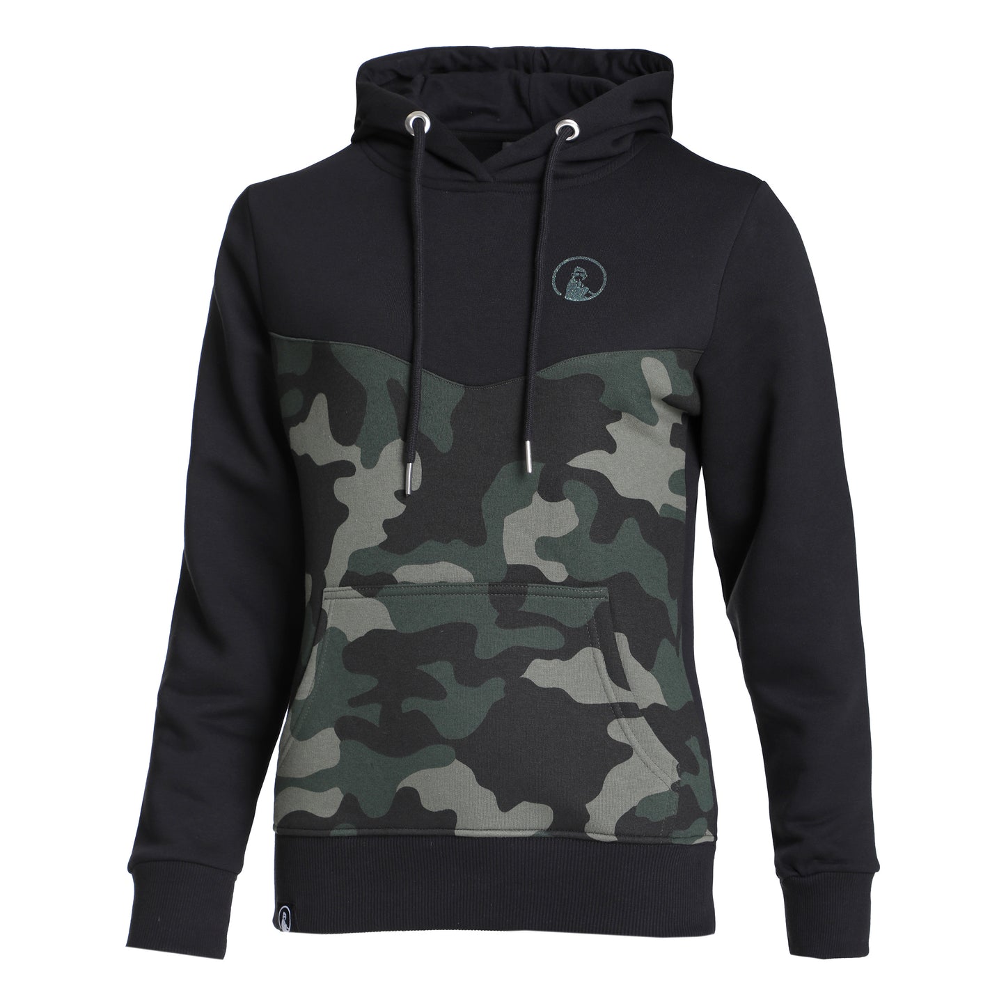 Quiet Please Camou Glitter Sweat à capuche Femmes - noir, kaki