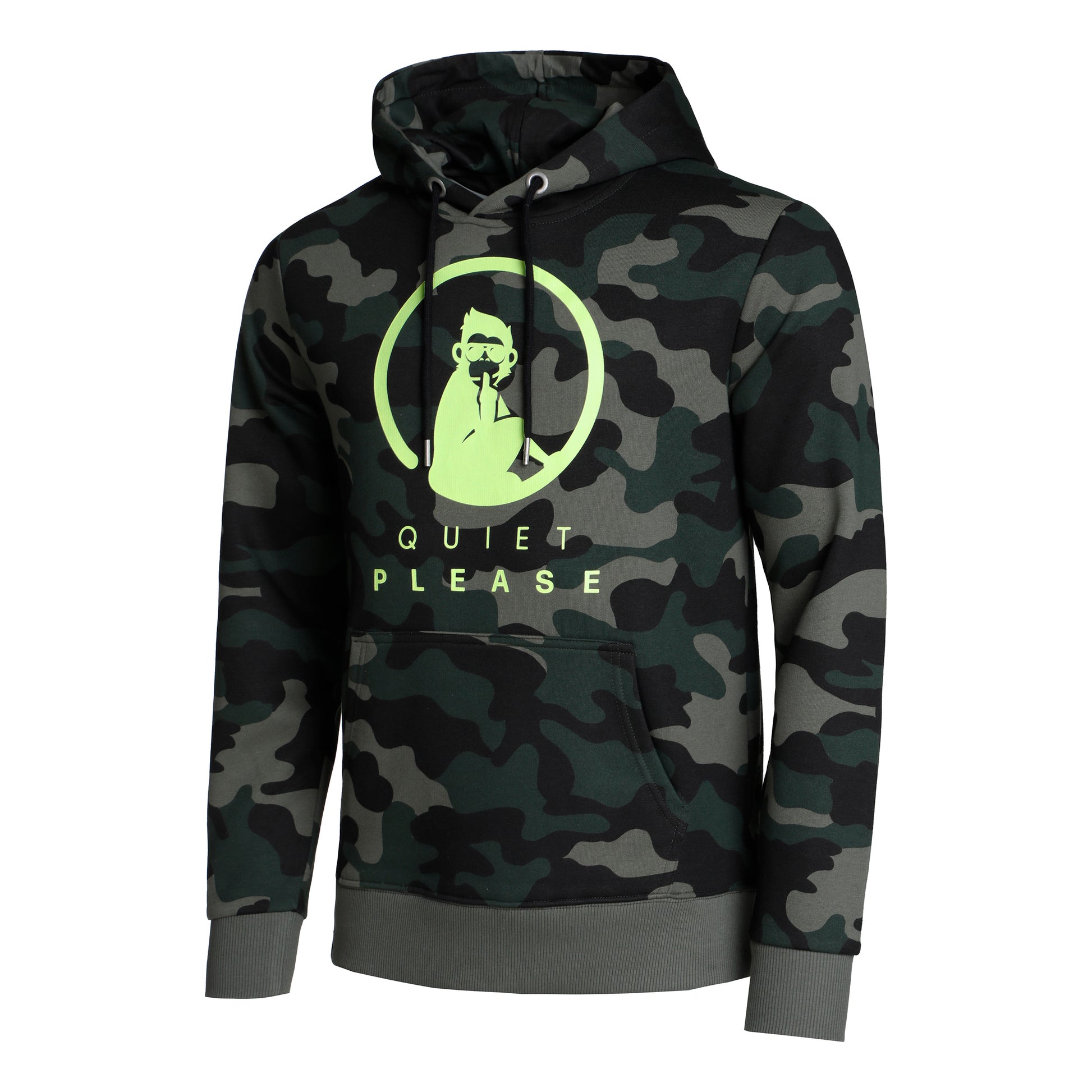 Quiet Please Advantage Logo Sweat à capuche Hommes - kaki, vert olive