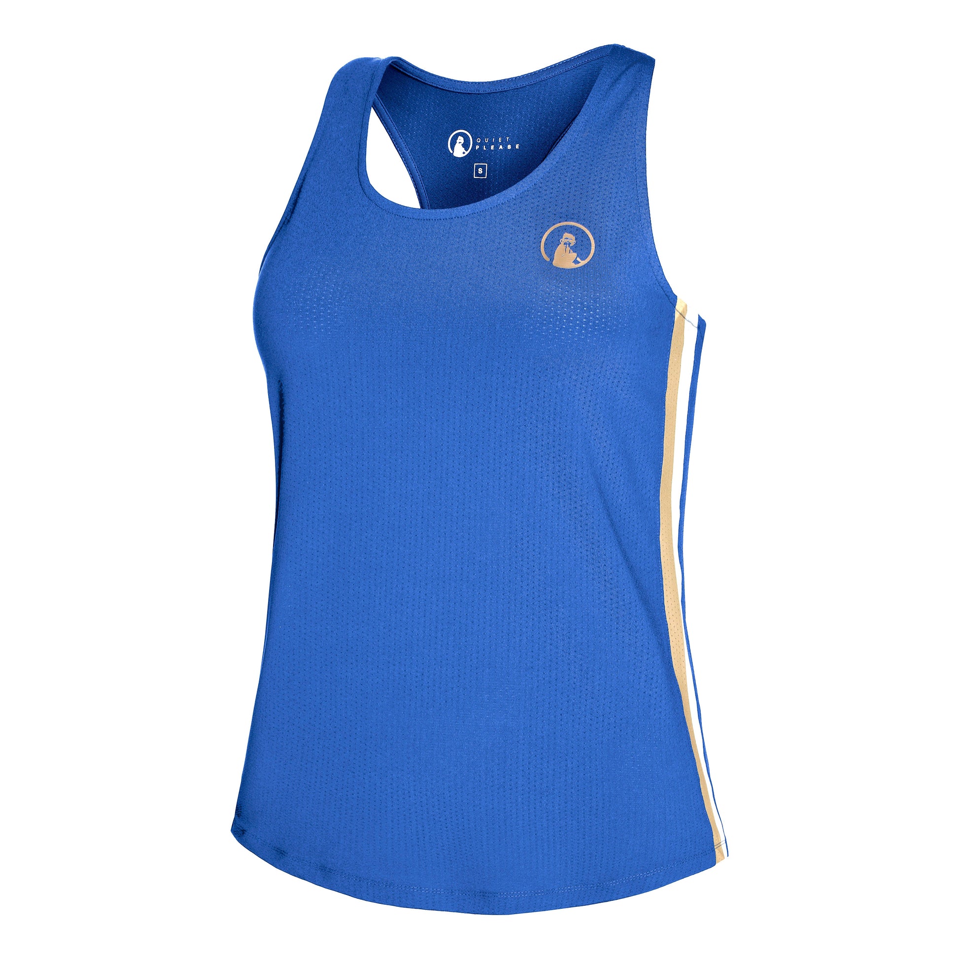 Quiet Please Retro Set Racerback Débardeur tank top Femmes - bleu,