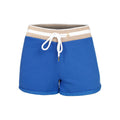 Retro Stripe Shorts Femmes - bleu, multicouleur