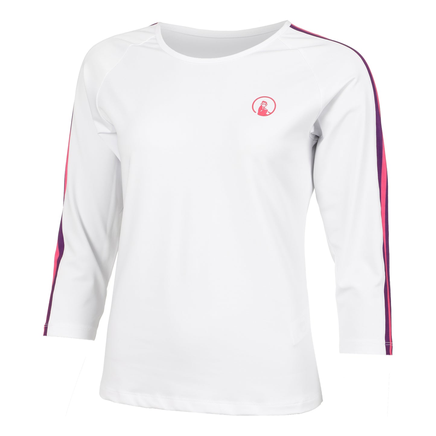 Quiet Please Mixed Haut manches longues Femmes - blanc, multicouleur