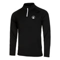 Big Serve 1/4 Zip Haut Manches Longues Hommes-Noir,Blanc