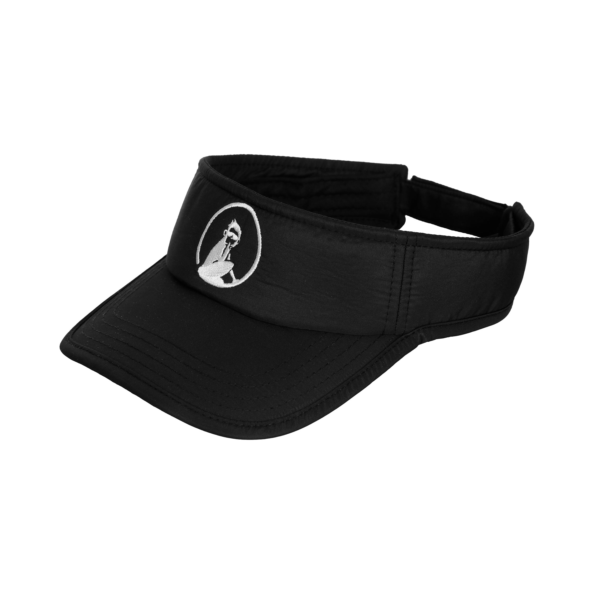 Quiet Please Court Visor Visière-Noir,Blanc