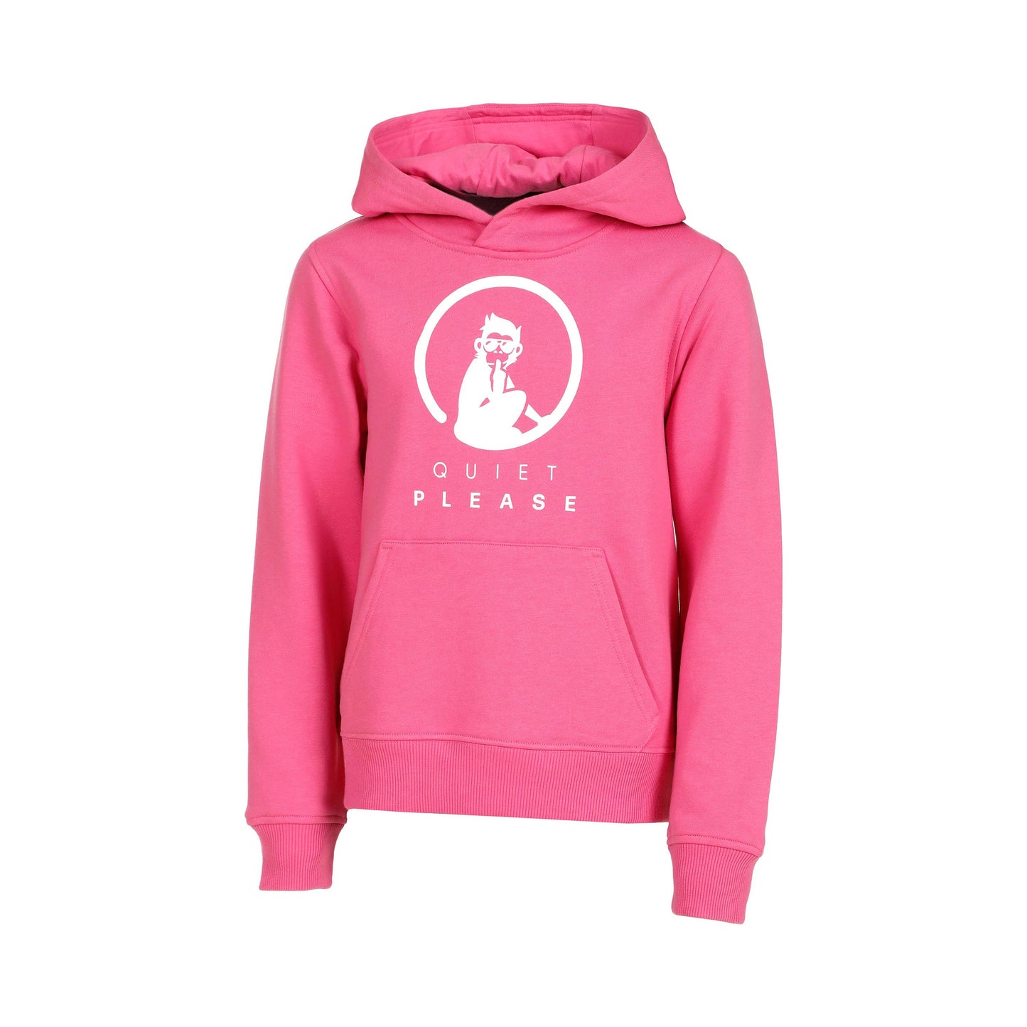 Quiet Please Baseline Logo Sweat À Capuche Filles-Pink