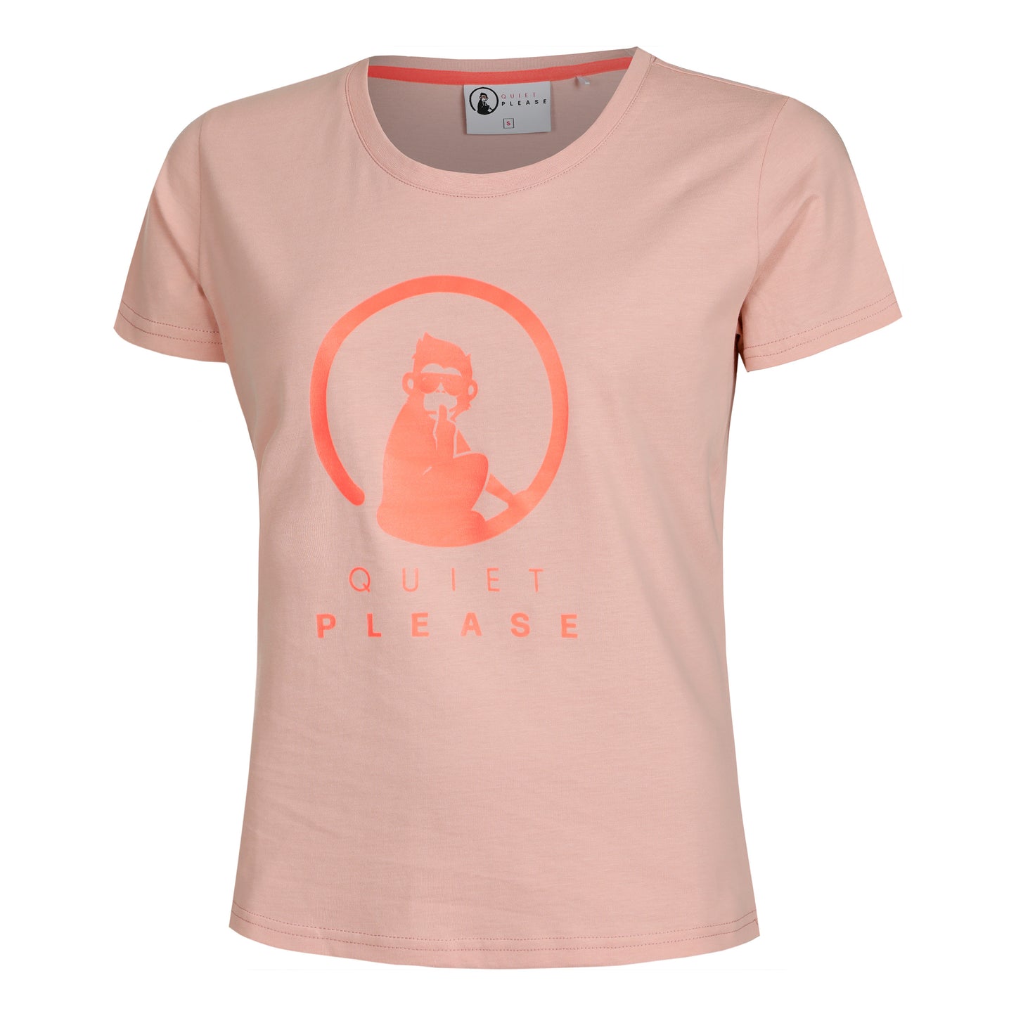 Quiet Please Baseline T-shirt Femmes - vieux rose, rouge