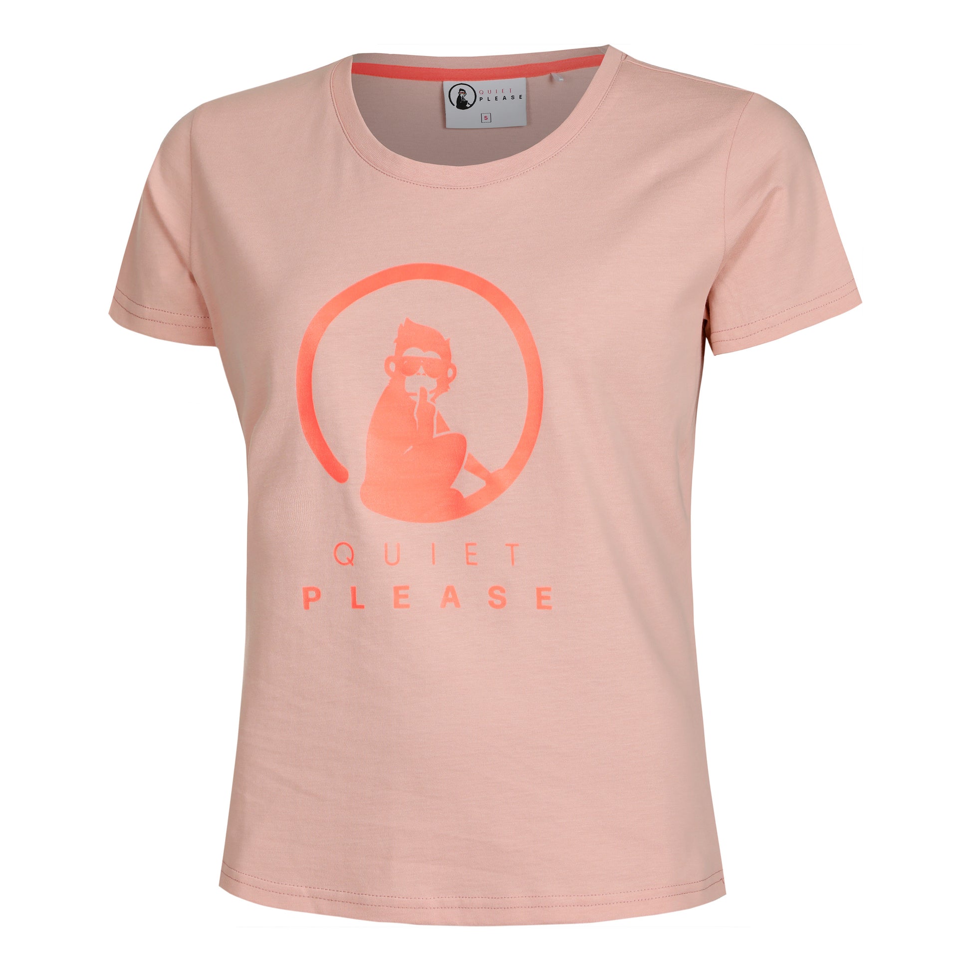 Quiet Please Baseline T-shirt Femmes - vieux rose, rouge