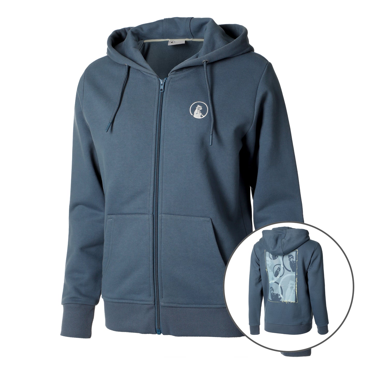 Quiet Please Circles'n'Squares 2.0 Veste De Survêtement Femmes-Bleu