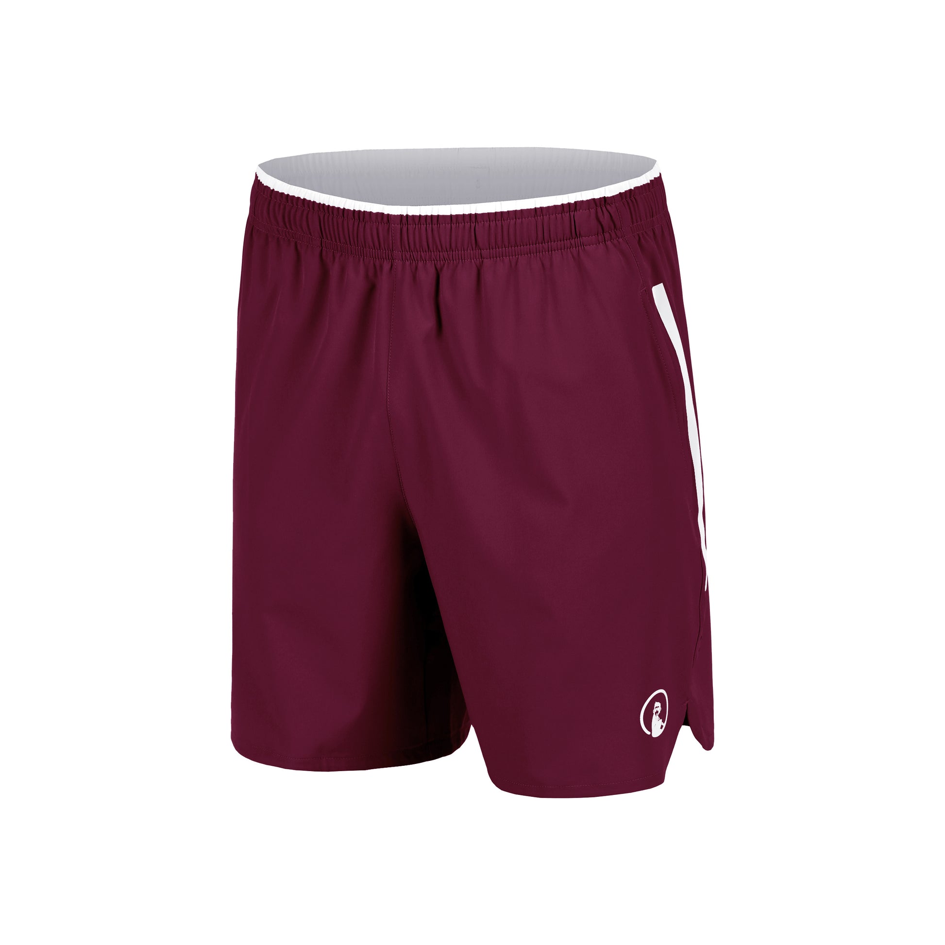 Quiet Please Create Drop 7in Shorts Hommes-Rouge Vin, Blanc