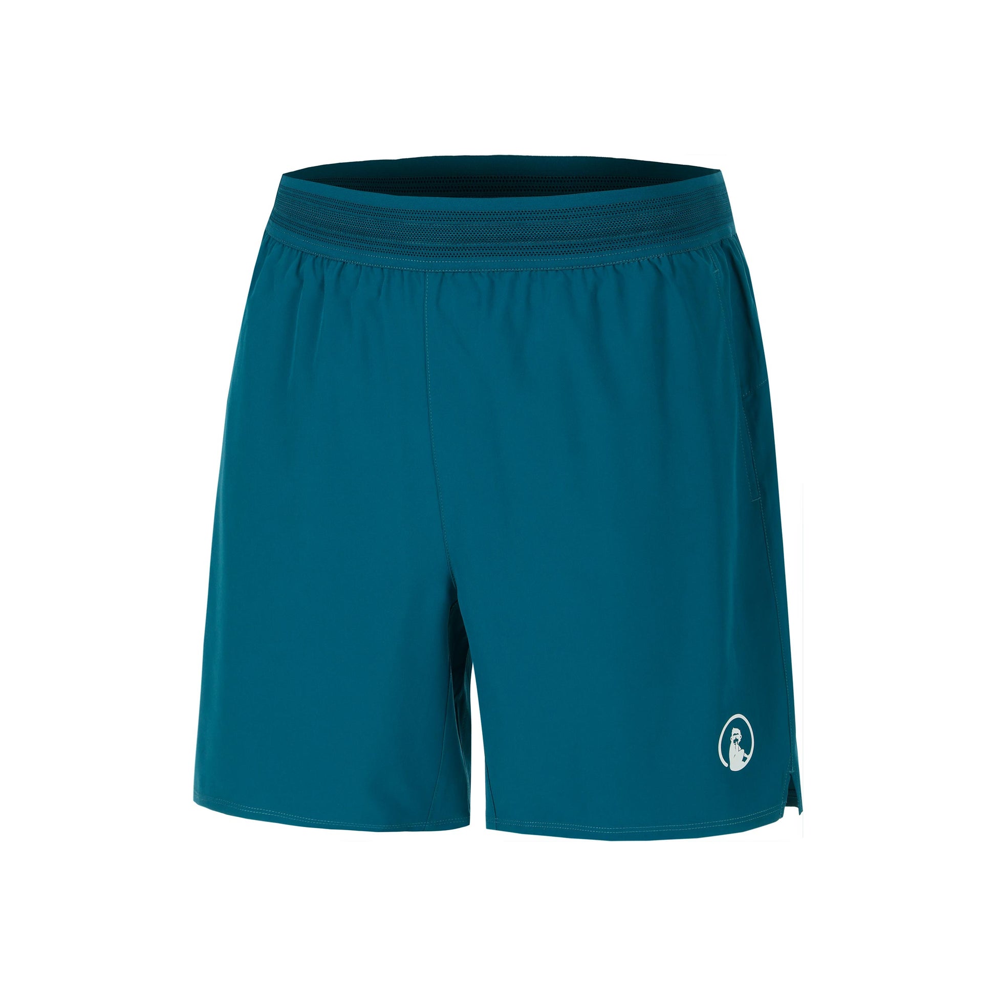 Quiet Please Create Challenger 2in1 7inch Shorts Hommes-Bleu Petrol, Blanc