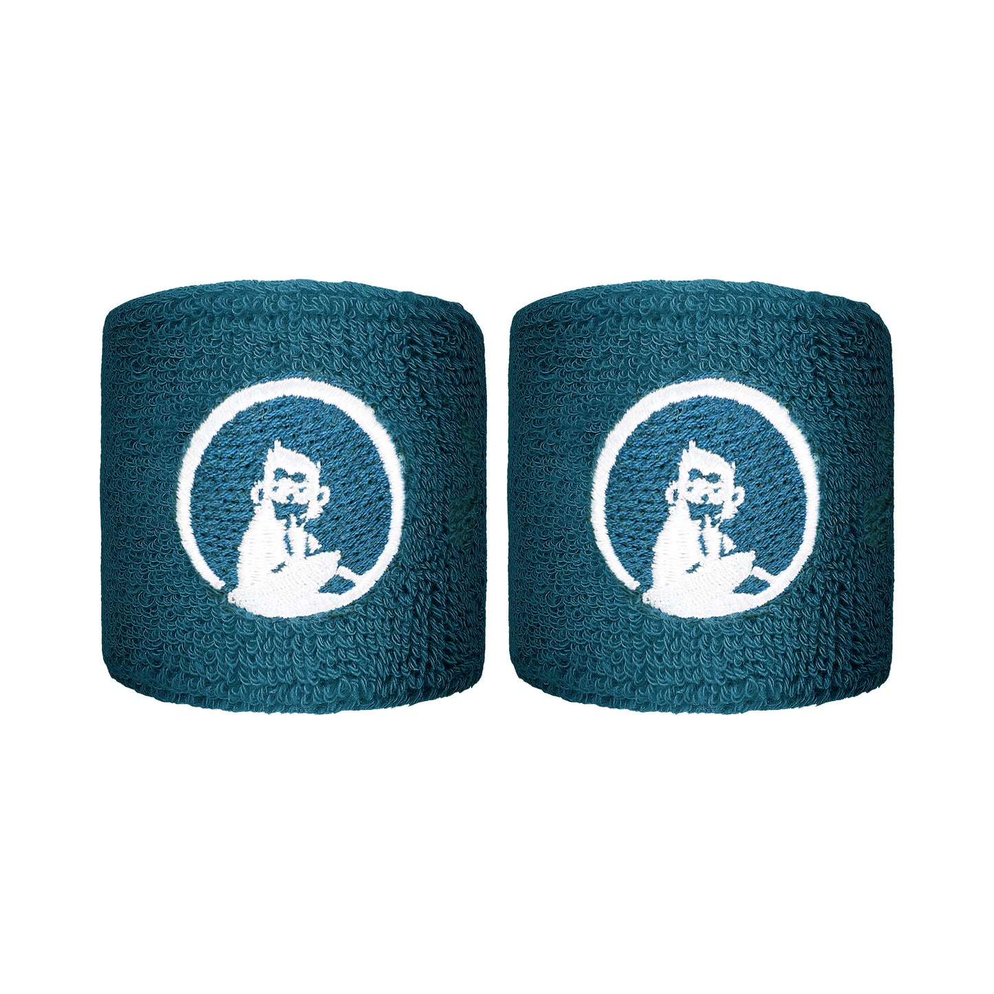 Quiet Please Poignet Pack de 2 unités court - bleu petrol