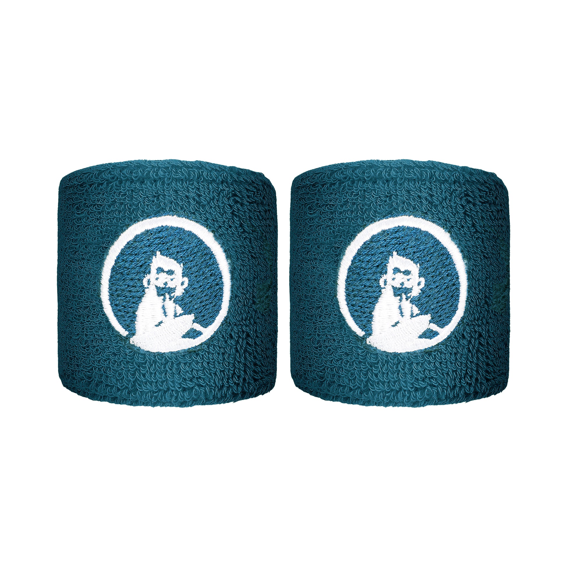 Quiet Please Poignet Pack de 2 unités court - bleu petrol