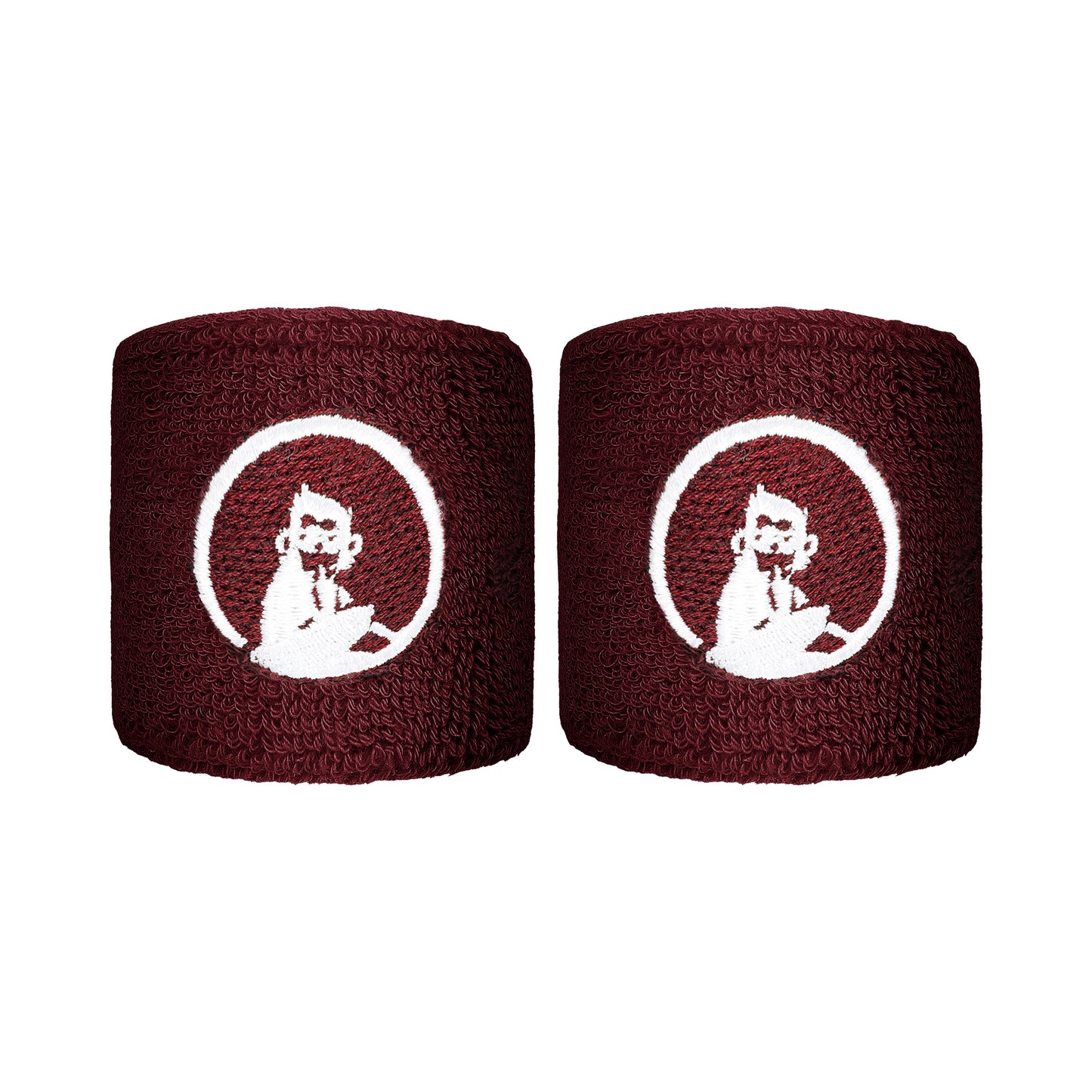 Quiet Please Poignet Pack de 2 unités court - rouge vin