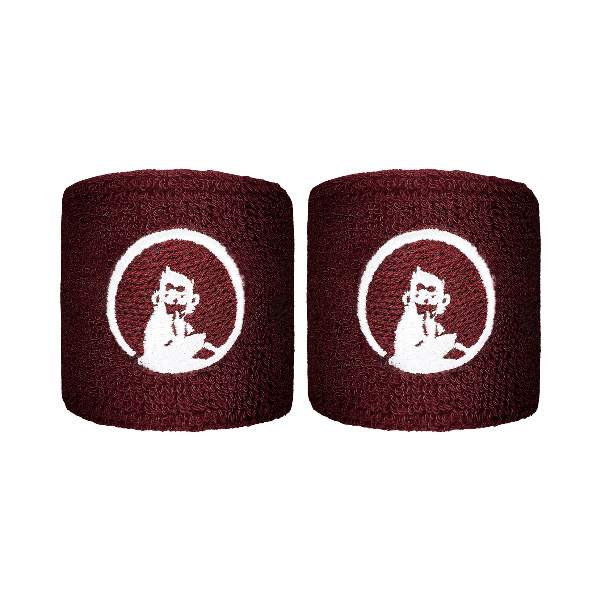 Quiet Please Poignet Pack de 2 unités court - rouge vin