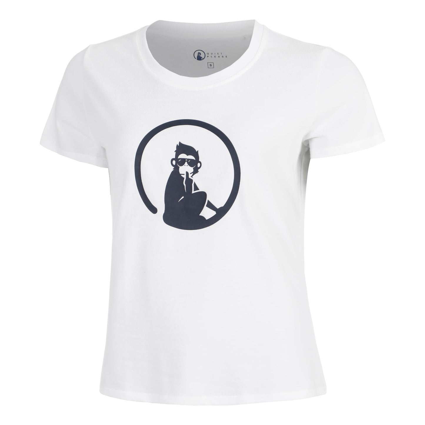 Quiet Please Trainings T-shirt Femmes-blanc
