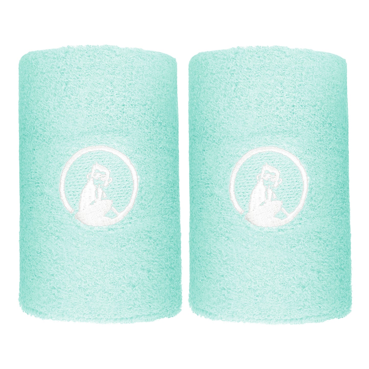 Quiet Please Poignet Pack de 2 unités long - turquoise, blanc