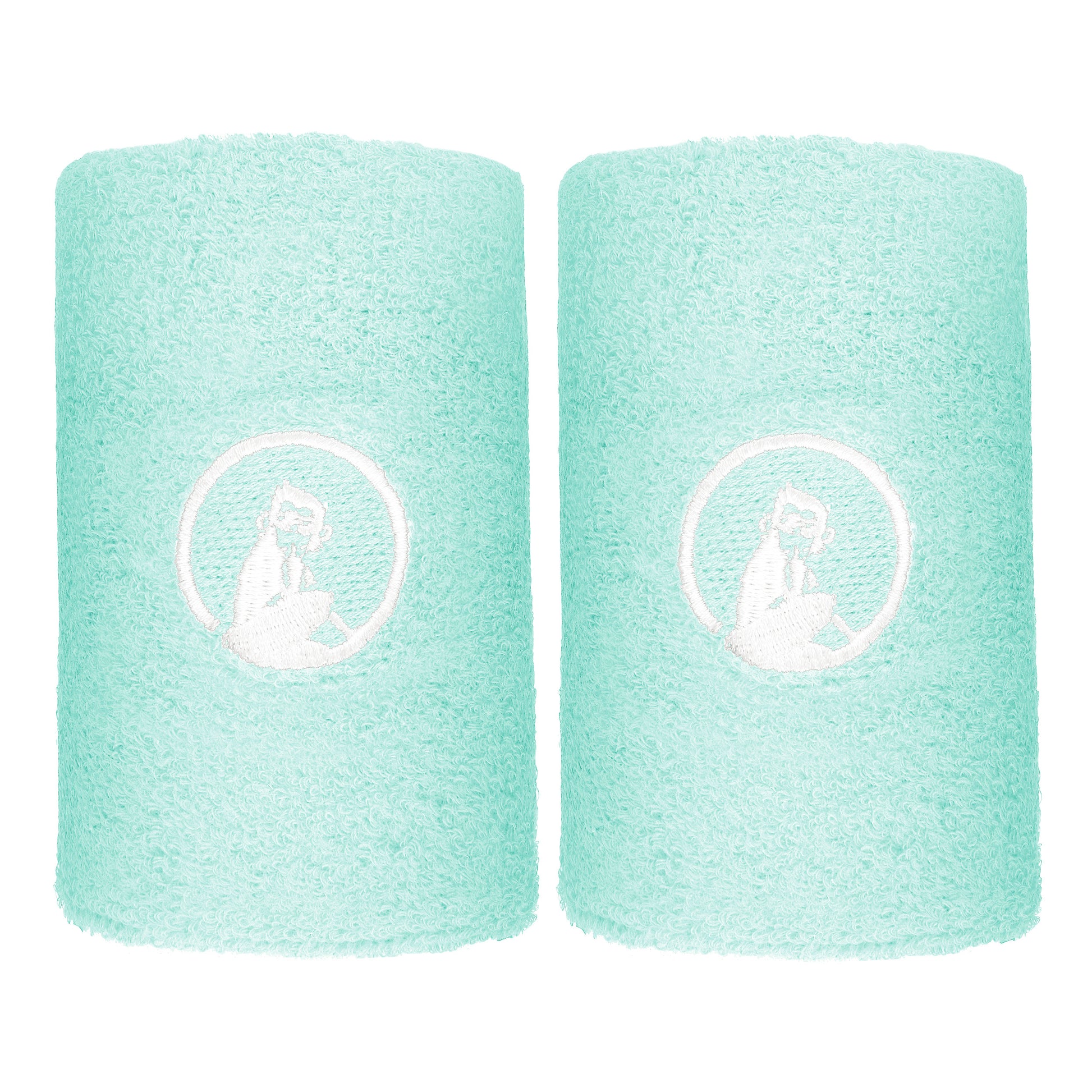 Quiet Please Poignet Pack de 2 unités long - turquoise, blanc