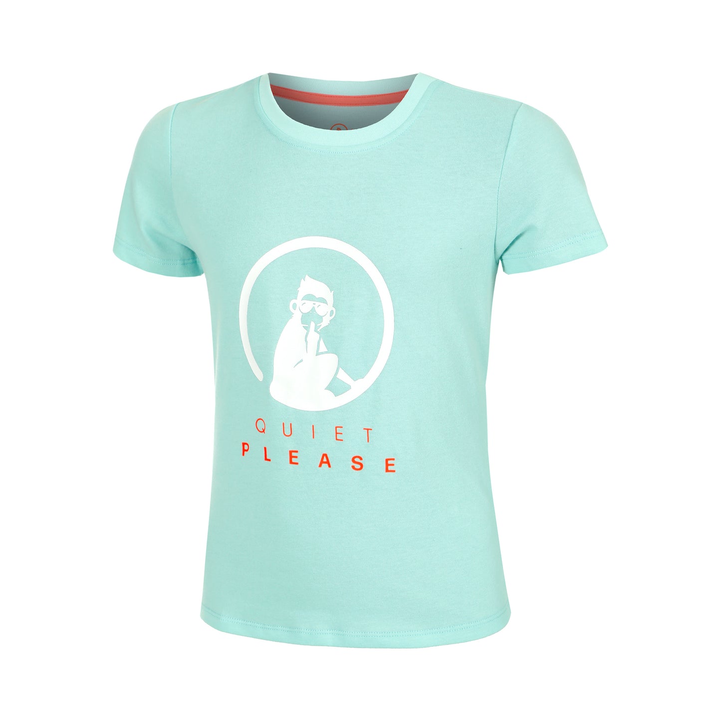 Quiet Please Wild Baseline Logo T-shirt Filles-Turquoise,Multicouleur