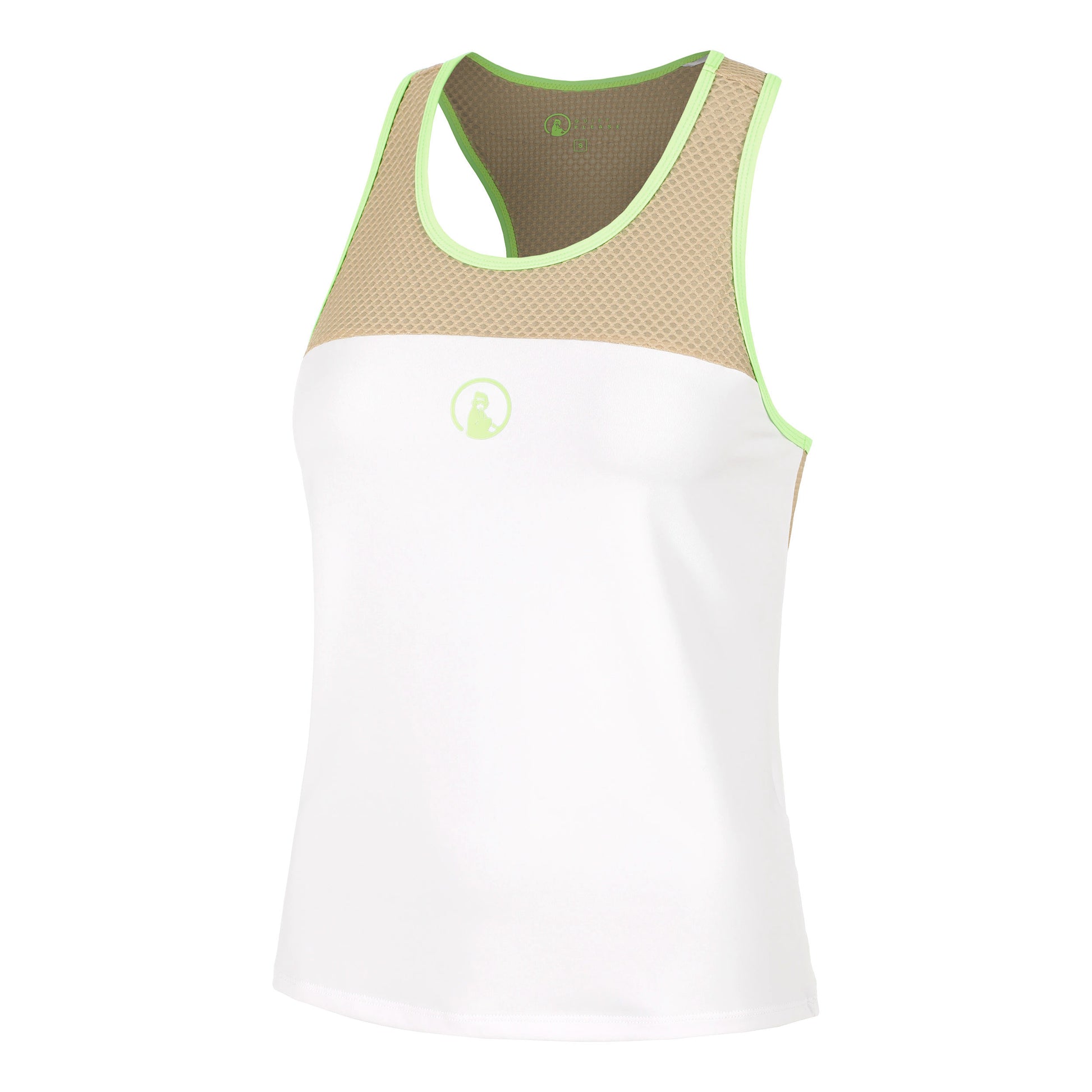 Quiet Please Wild Racerback Débardeur Tank Top Femmes-Blanc