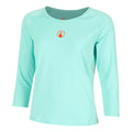 Wild Stripes Haut Manches Longues Femmes-Turquoise,Rouge