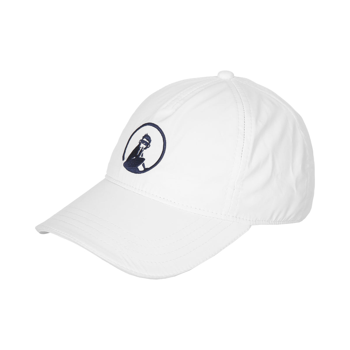 Quiet Please Court Casquette Enfants-Blanc,Bleu Foncé