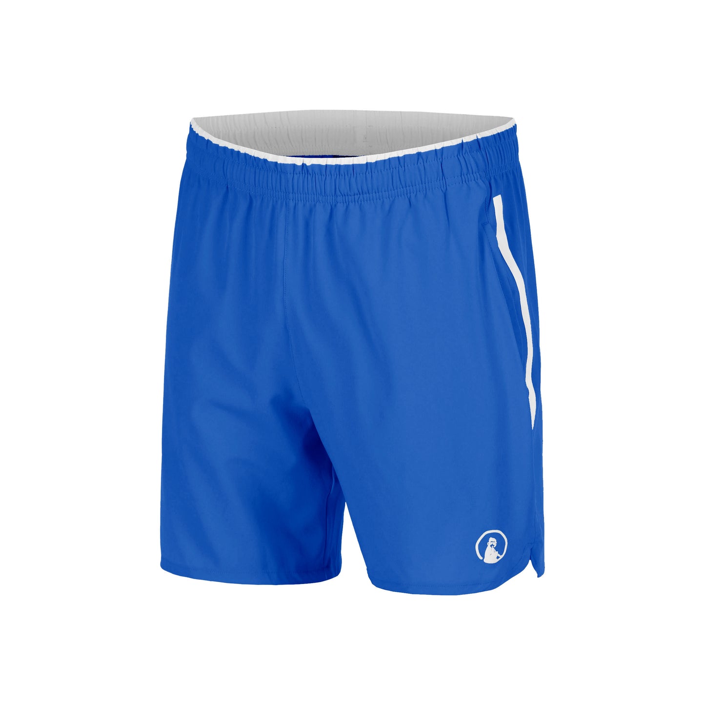 Quiet Please Drop 7in Shorts Hommes - bleu, blanc