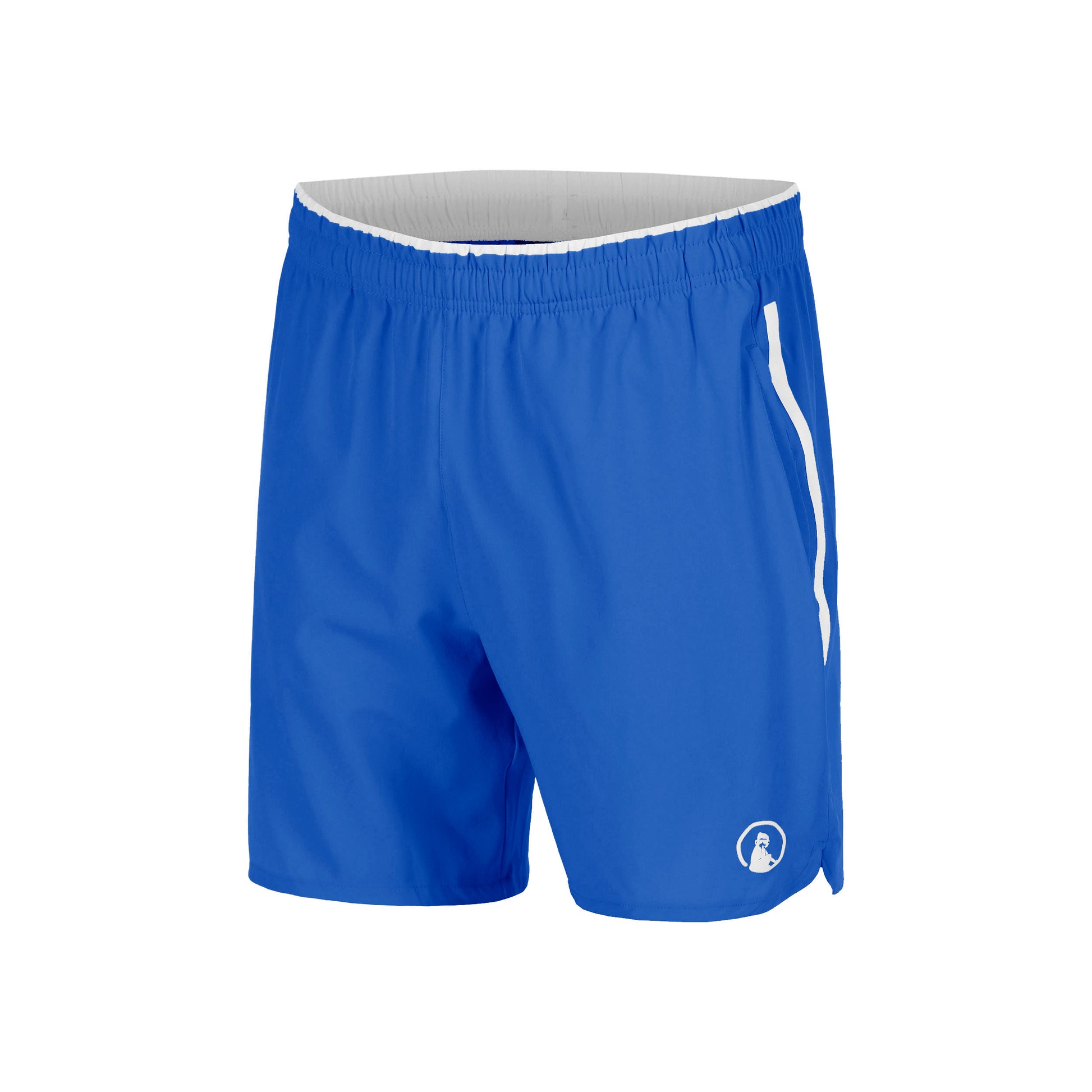 Quiet Please Drop 7in Shorts Hommes - bleu, blanc