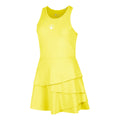 Flounce Robe Femmes - jaune, blanc