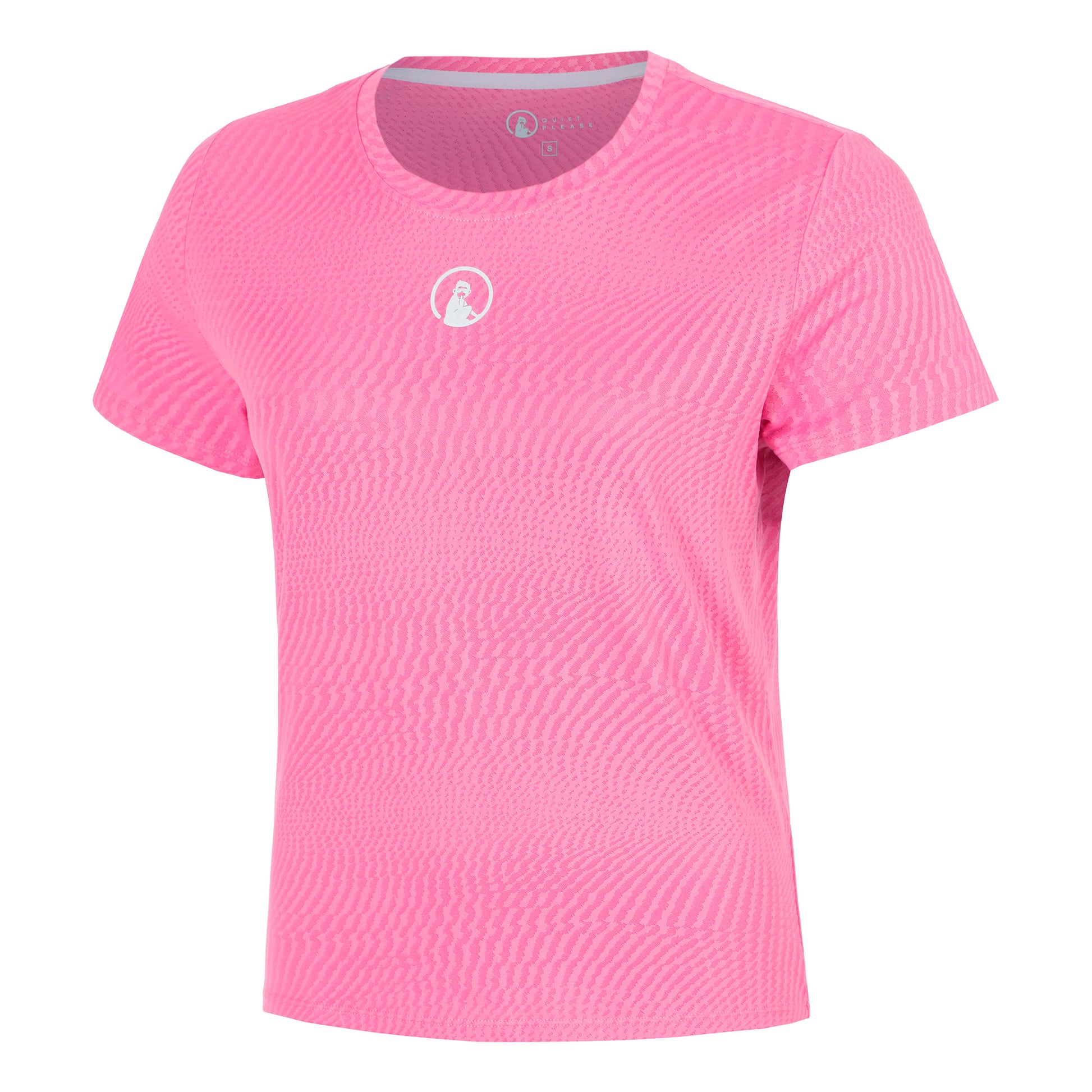Quiet Please Spin T-shirt Femmes - pink, blanc